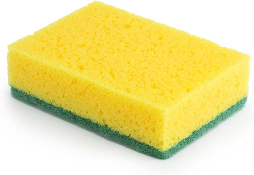 Flash Sale DecorRack 14 Cleaning Scrub Sponges for Kitchen, Dishes, Bathroom, Car Wash, One Scouring Scrubbing One Absorbent Side, Abrasive Scrubber Sponge Dish Pads, Heavy Duty, Green Yellow (Pack of 14) Get Special Price DecorRack 14 Cleaning Scrub Sponges for Kitchen, Dishes, Bathroom, Car Wash, One Scouring Scrubbing One Absorbent Side, Abrasive Scrubber Sponge Dish Pads, Heavy Duty, Green Yellow (Pack of 14)