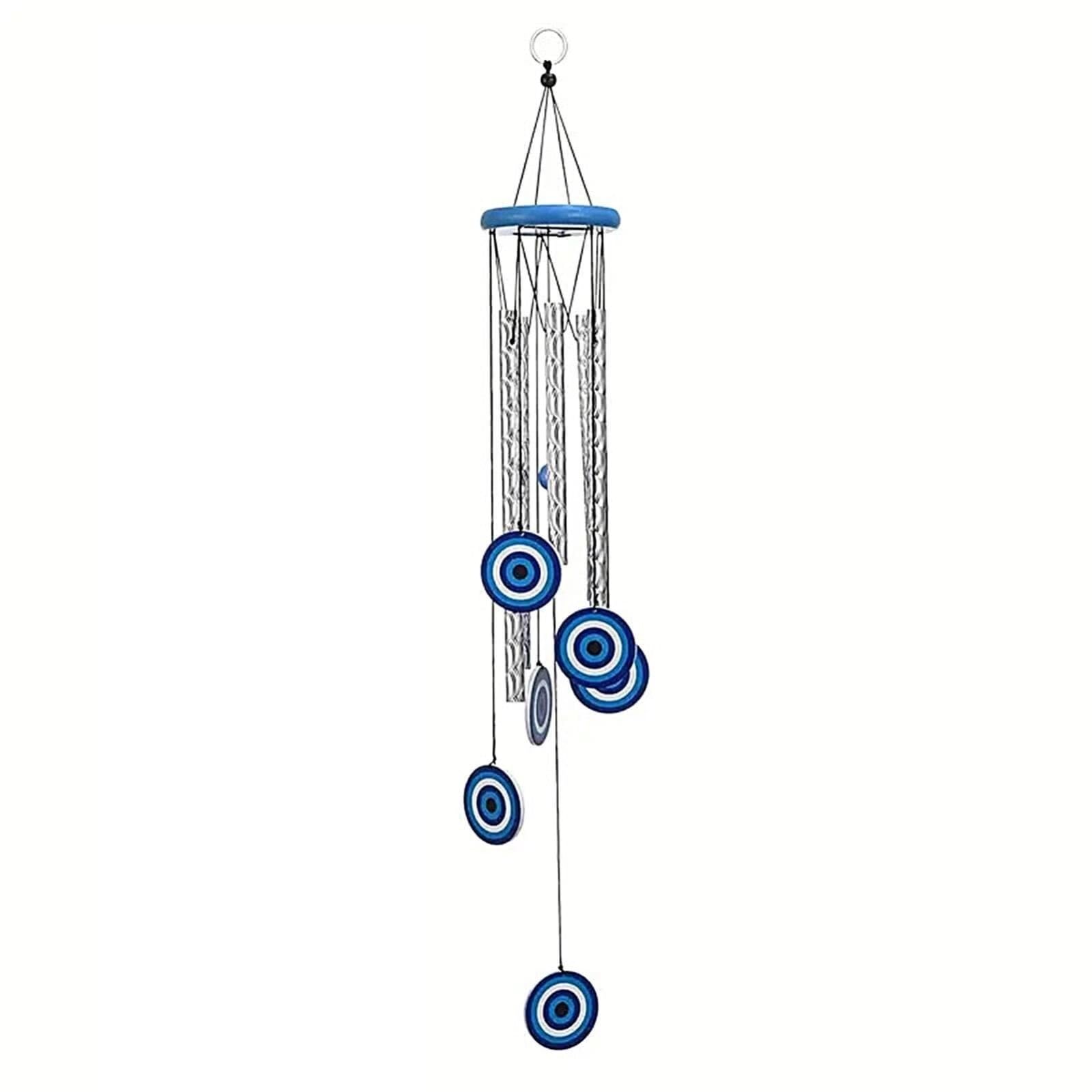 Wind Chime Blue Wind Chimes Decorations Evil Eye Decor For Patio Balcony Garden Dream Catcher Bells Windchime