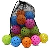 Magicorange Pickleball Balls,USAPA Approved 40 Holes Outdoor Pickleballs | 6/20 Pack with Mesh Bag for All Paddles and Courts,Weather Resistant,High Elasticity, Durable Seamless Design,Easy to Control