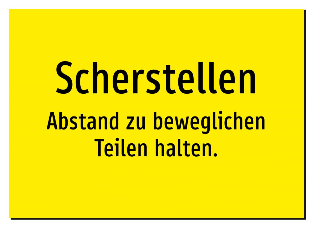 41337-DE-T-06 | Scherstellen - Abstand zu beweglichen Teilen halten