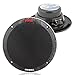 6.5 Inch Dual Marine Speakers - 2 Way Waterproof and Weather Resistant Outdoor Audio Stereo Sound System with 400 Watt Power, Polypropylene Cone and Butyl Rubber Surround - 1 Pair - PLMR605W (Black)