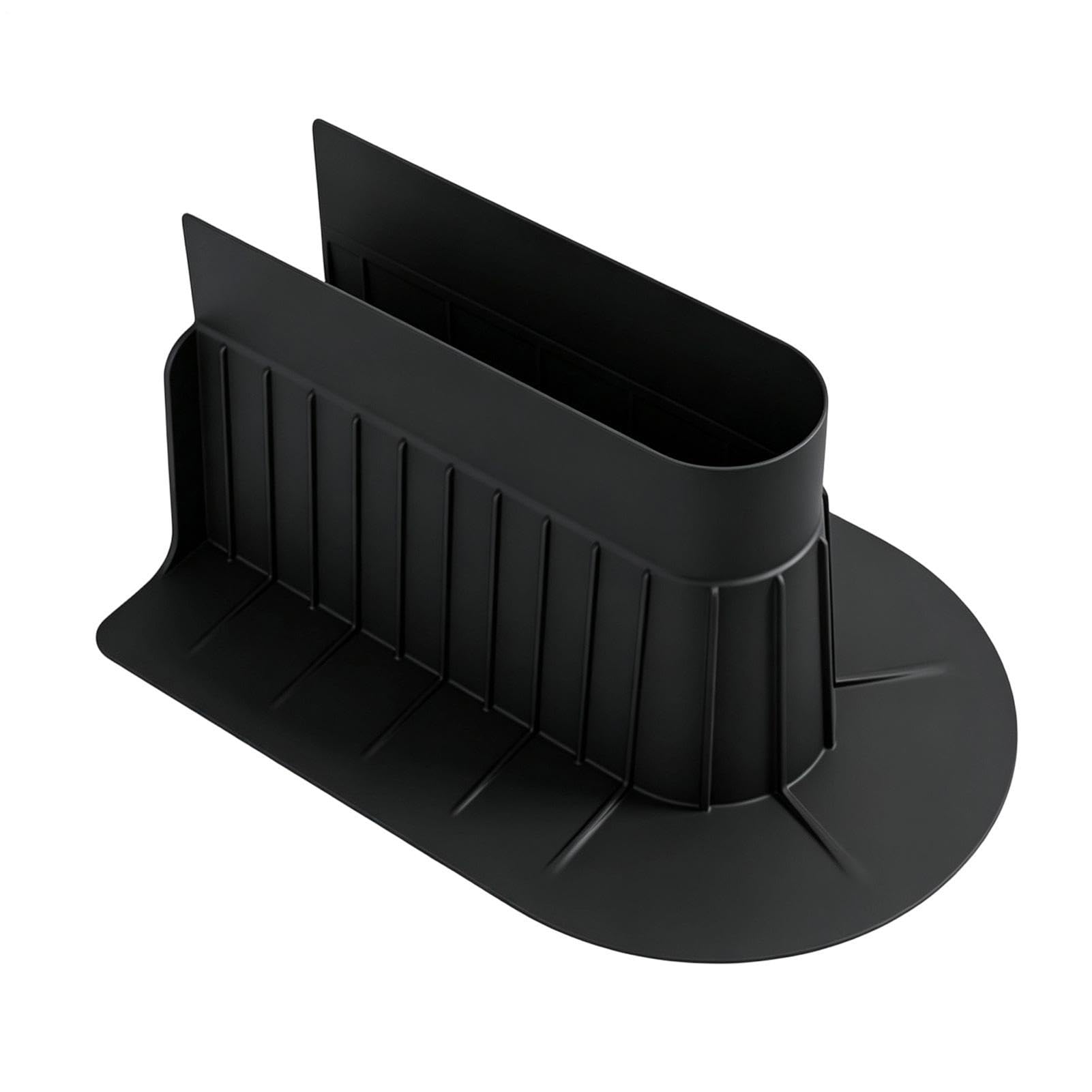 Protector salpicaduras de silicona inclinado con drenaje automático para fregadero