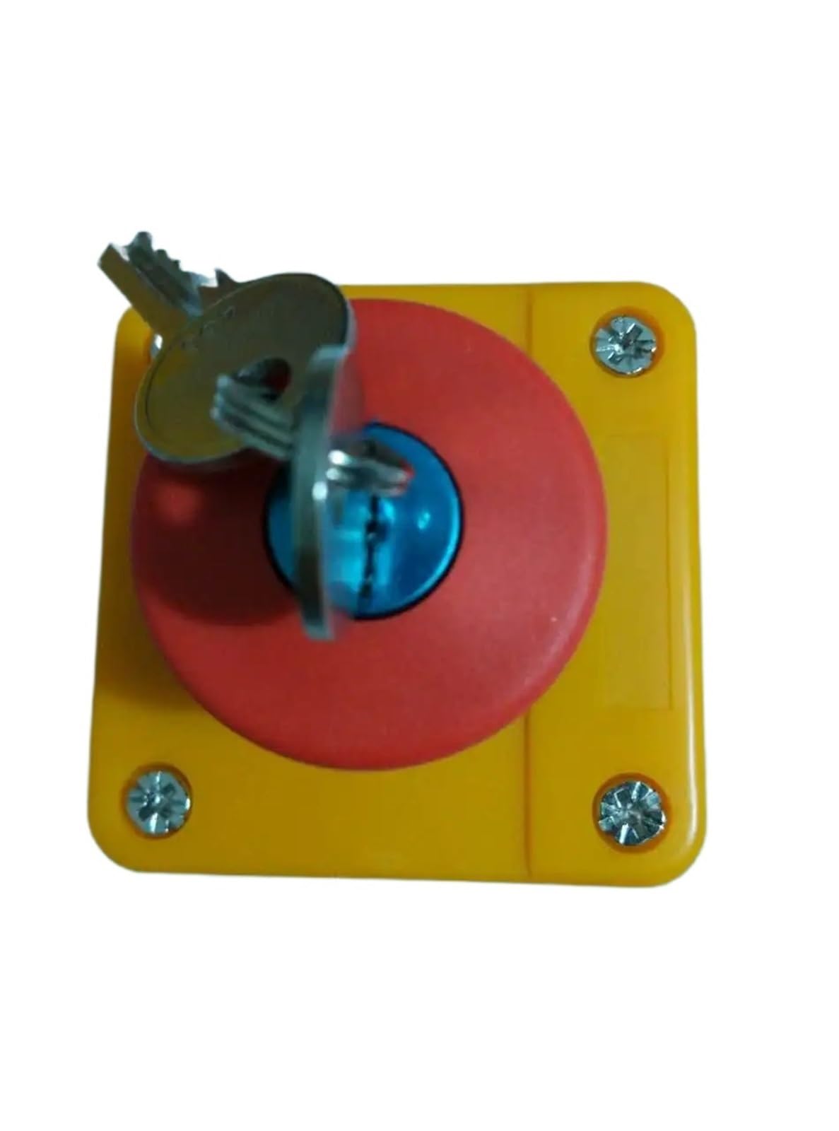 Bouton poussoir d'arrêt d'urgence 660V avec clé rouge sécurité industrielle