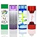 INNER-ACTIVE Sensory Tubes for Kids Fidget Tubes for Calm Down Corner Anxiety Relief, Occupational Therapy Toys, Liquid Motion Bubbler for Visual Sensory Play, Count Down Timer (Set of 4)