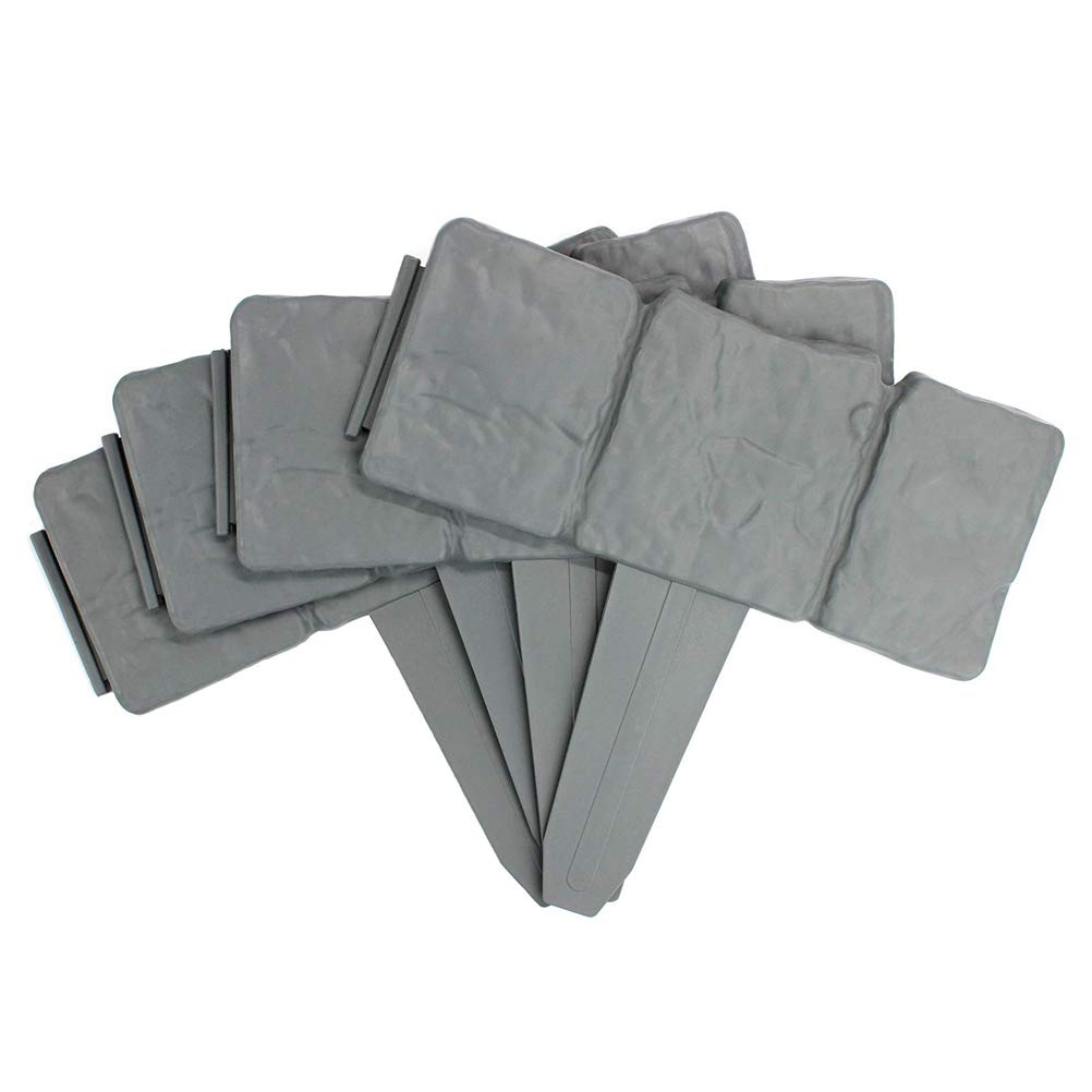 AYNEFY 20pcs Plastic Garden Fence Landscape Edging Border, Decorative Lawn Border for Flower Bed, Path, PP Material (4)