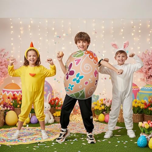 Costume d'œuf de Pâques en tissu polyester de 76 x 105 cm - 2
