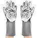 Yiwanda Magic Dish Washing Gloves, Reusable Silicone Household Cleaning Gloves Heat Resistant Great for Kitchen Bathroom Pet and Car