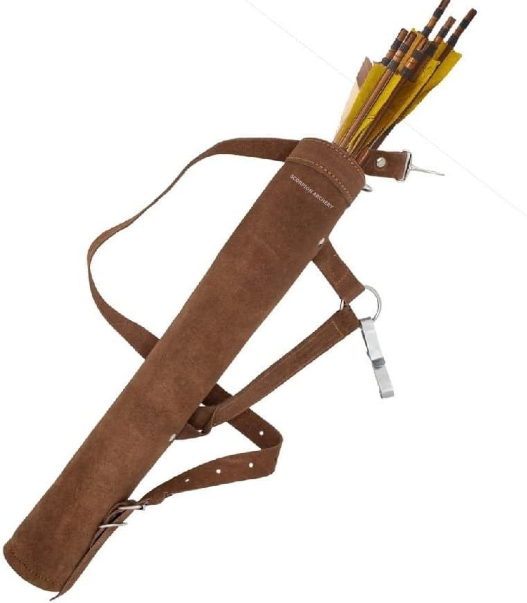 Traditional Back Quiver Bow Arrow Holder Handmade Leather Quiver Lightweight & Comfortable Gift for him Aniversary Gift