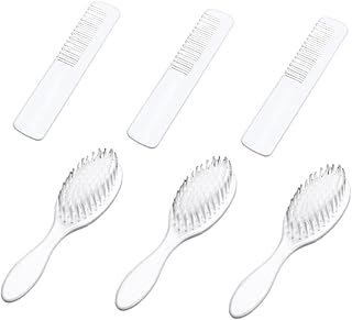 Vaguelly 3Juegos Peines Para Niña Kit De Cuidado y Masajeador De Cabelludo Para Recién Nacidos Para Calmar y Limpiar Piel Sensible Del Niña