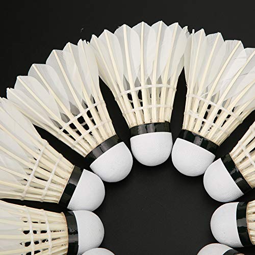 Badminton, badminton de pena de ganso grosso e cabelo liso, para competição de prática informal(12 p