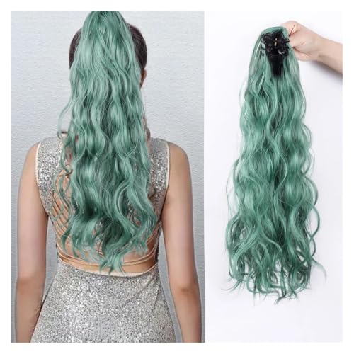 Wig clips de trenzas sintéticas de aspecto natural para cabello invisible 2