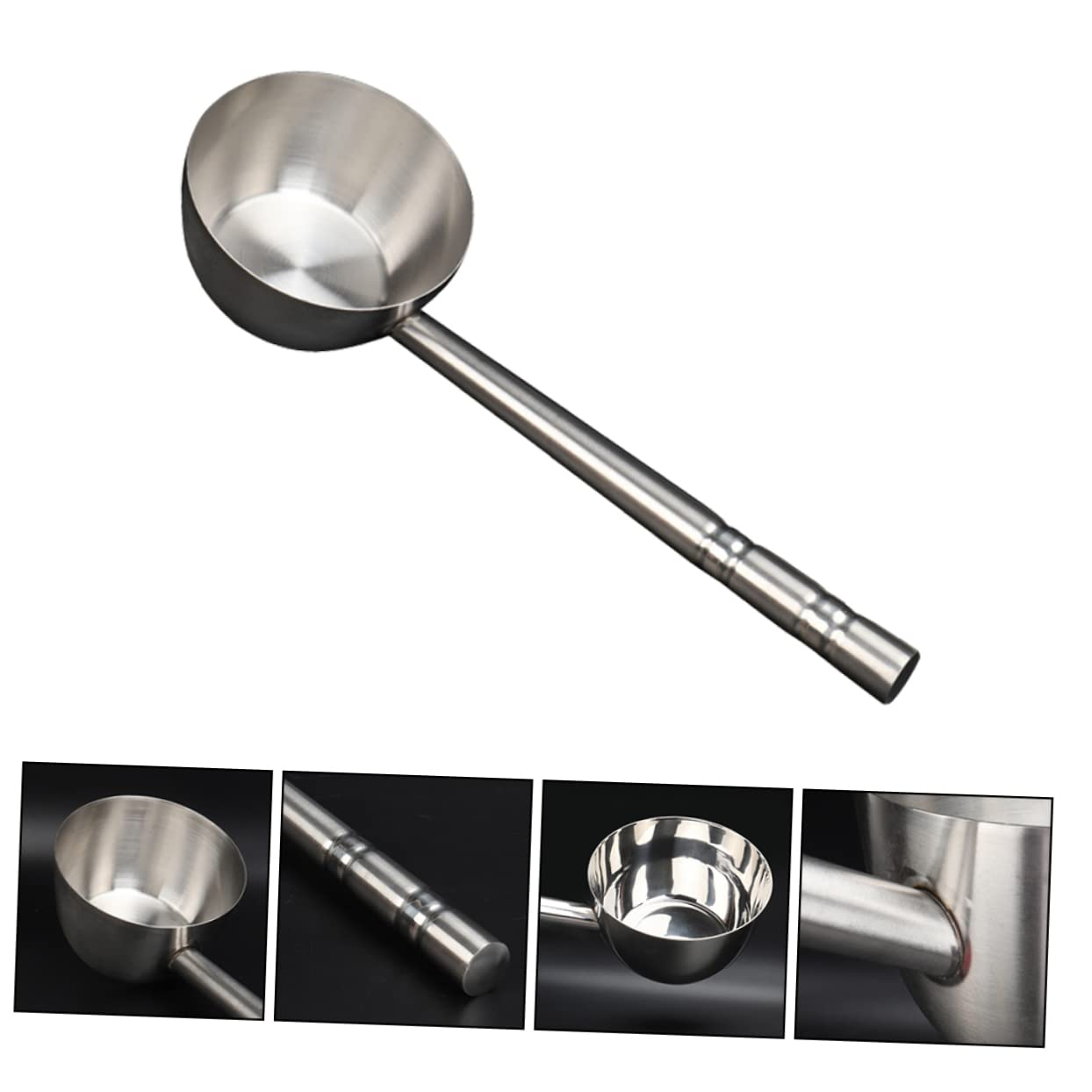 Louche à Eau Domestique en Acier Inoxydable, Grosse Capacité, Manche Long, Usage Maison et Cantine, Cuillère Multifonction Cuisine