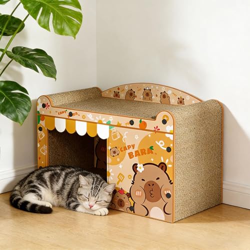 Maison à chat en carton robuste Sharplace cabane lapin intérieur - 4