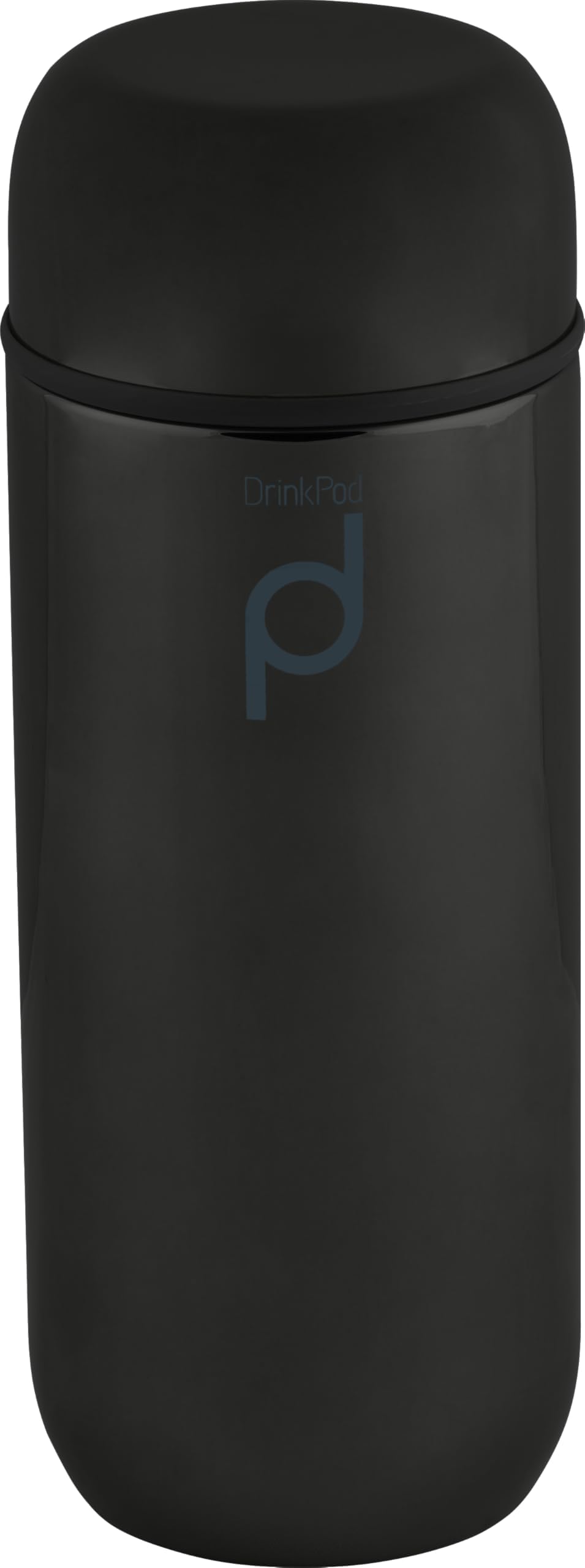 Vacuum Insulated Flask, Stainless Steel, Metallic Black, 200 milliliters