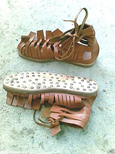 THOR INSTRUMENTS Roman Soldier Legionaire Brown Leather Men Roman Sandals New Rustic Vintage Home Decor Gifts2