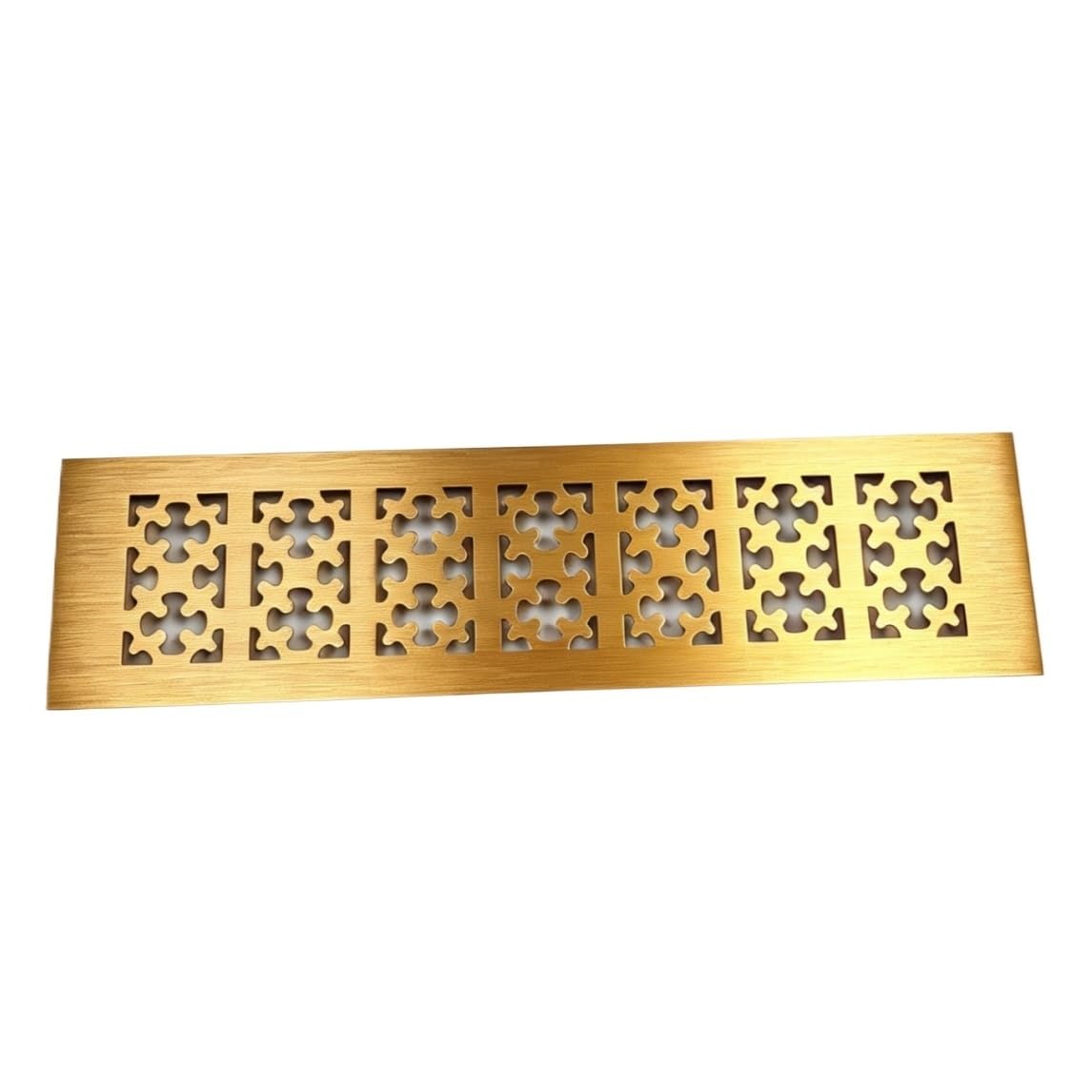 Geeyu Snow Goden Zhaonan-Air Vent Grille, 80Mm Honeycomb Snow Flower Fancy Rectangle, Gold, Silver, Black, Aluminum Air Vent Grille Cover, Furniture Cabinet Air Conditioner, Easy To Install