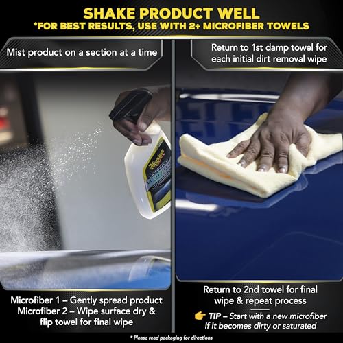 Image of Meguiar's G3626 Ultimate Waterless Wash & Wax - 26 Oz Spray Bottle, 6 Pack