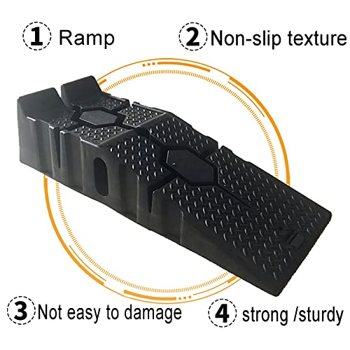 Rampa para auto resistente plástico 90x33x22 cm negra miniatura 3