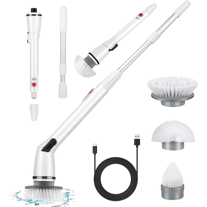Buy Electric Spin Scrubber Cordless Shower Cleaner Bathroom Cleaning