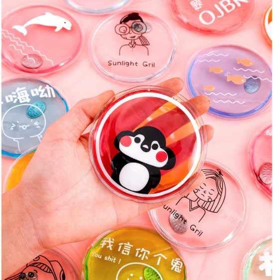 Image of 1pcs Hand Warmer Cute Self Heating Gel Warmer Ice and Heat Pad Portable Pocket Fast Heating Warmer for Kids Adults (Panda)