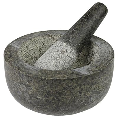 Jade Temple Mortero de Piedra con Maja, Granito Macizo con 15,5 cm de diámetro y 8 cm de Altura, Gris, 15.5 cm (17036) | Ya disponible en tu tienda friki favorita! En mundofriki.es! Jade Temple Mortero de Piedra con Maja, Granito Macizo con 15,5 cm de diámetro y 8 cm de Altura, Gris, 15.5 cm (17036) | Ya disponible en tu tienda friki favorita! En mundofriki.es!