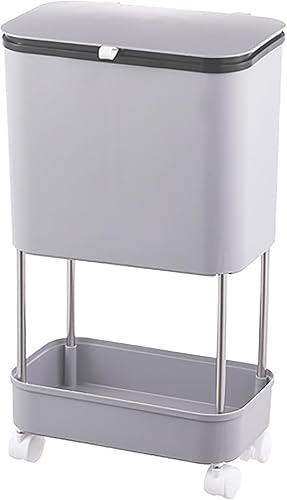 Miniatura 9 de Cubo de compost de cocina para compostaje, papelera extraíble para cocina del hogar, papelera extraíble, cubo de basura multifuncional en capas,