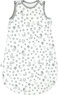RIESE Baby Sleeping Bag 1.5TOG 100% Cotton, New Born Essential Clothing, Swaddle Blanket With Two-way Zipper, Baby Blanket For Newborn Boy Girl, Newborn Baby Gift, 6-12M Baby (SMALL)