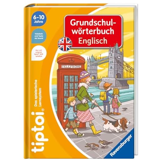 tiptoi® Grundschulwörterbuch Englisch - Englischbuch für Kinder, Englisch lernen ab 6 Jahren