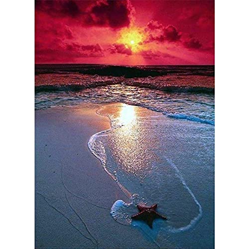 Peinture Diamant 5D Coucher de soleil kit complet broderie grand format 50x100 cm