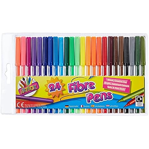 ARTBOX Fine Tip Fibre Colouring Pen (Pack of 24) Cover