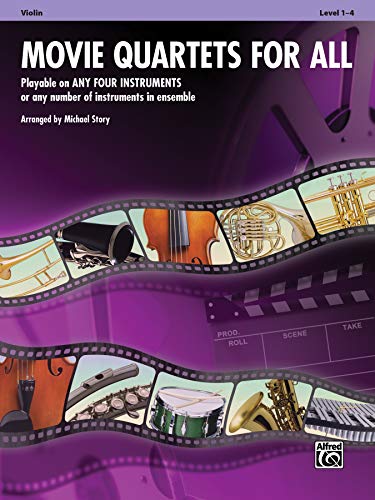Movie Quartets for All: Violin (For All Series)