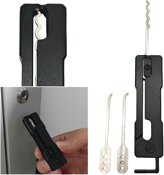 Lock Pick Set Multi Tool Locksmith Outdoor Tool Decompression Tool Pick Set Foldable Compact Lock Picking Set