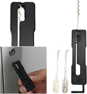 Lock Pick Set Multi Tool Locksmith Outdoor Tool Decompression Tool Pick Set Foldable Compact Lock Picking Set