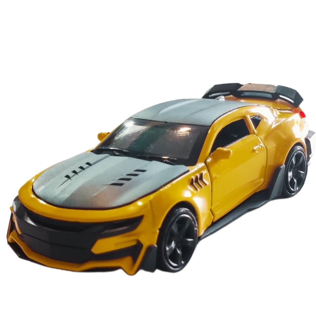 PLUSPOINT Alloy Diecast Metal Pull Back Diecast Camaro Car Model with Sound Light Mini Auto Toy for Children and Door Open 1: 32 Scale Size (Camaro-Yellow) (B0BTPWGGJS) Amazon Price History, Amazon Price Tracker