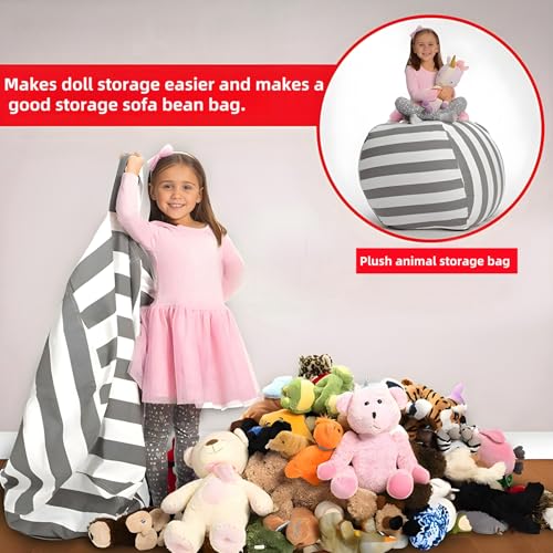 image for KATOCHUG Stuffed Toy Storage Bean Bag Chairs for Kids Extra Large 38�