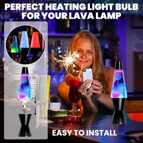 Bonlux 2X R39 E14 30W Lava Lamp Bulb Dimmable, R39 Reflector Bulbs Warm White 2700-2800K Spotlight 240V Lava Light Bulbs, 30 Watt Spot Lights SES Small Edison Screw Base, Energy Saving Bulbs - Image 3