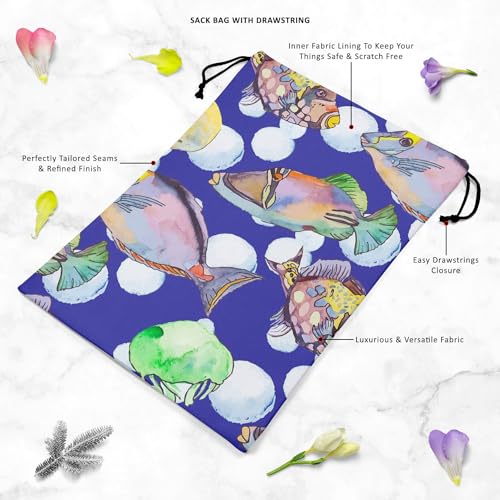 Image of ArtzFolio Tropical Sea D2 | Reusable Sack Bag | Bag for Gym, Storage, Vegetable & Travel