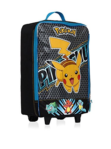 Pokemon Pikachu 16 Inch Pilot Case Wheel, Blue/Yellow