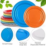 Durony 504-Piece Party Tableware Set - Rainbow Disposable Serves 72 Guests - 7" & 9" Paper Plates, 9oz Cups, Napkins, Plastic Cutlery, Decorations, Neon Supplies - Image 3