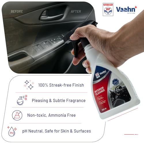 Image of HP Vaahn Interior Cleaner - 250 Ml | Car Interior Cleaner Spray for Dashboard, Seat & Roof | Streak-Free Matte Finish | Removes Tough Stains and Dirt | Residue-Free & UV Protection