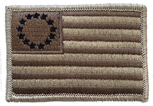 Tactical Betsy Ross Flag Patch (Atacs-Tan)