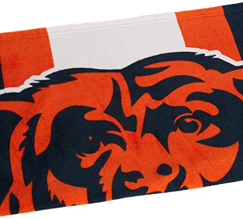 Image of Northwest NFL Chicago Bears Unisex-Adult Beach Towel, 30 inch x 60 inch, Zone Read