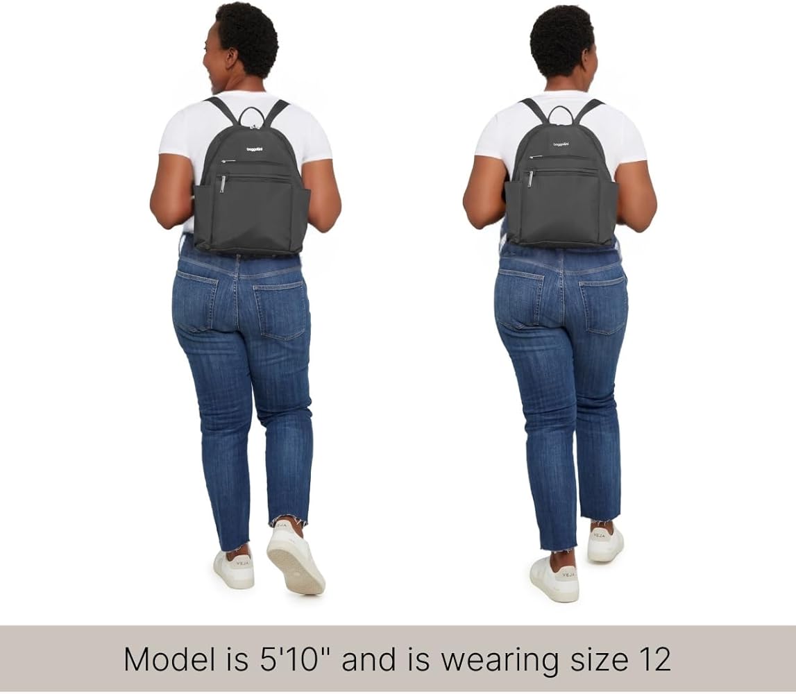 Amazon.com: Baggallini Securtex Anti-Theft Vacation Backpack Black