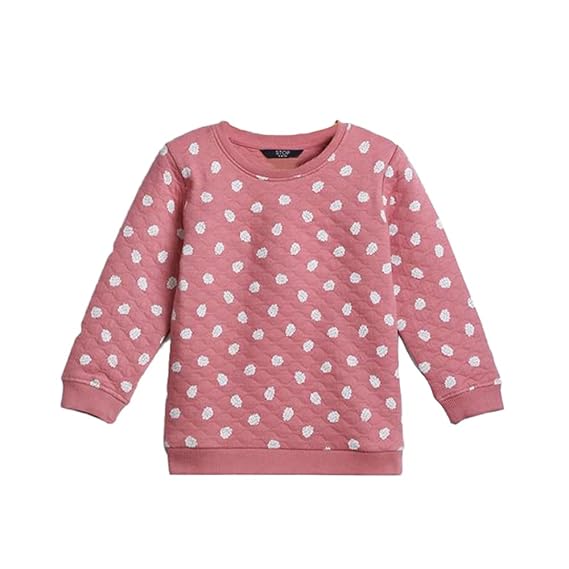 STOP by Shoppers Printed Cotton Blend Round Neck Girls Sweatshirt (A21710GNW018T-P)