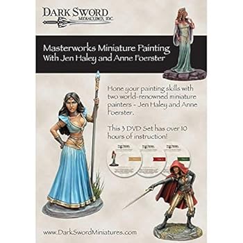 DVD Masterworks Miniature Painting with Jen Haley and Anne Foerster - 3 DVD Set Book