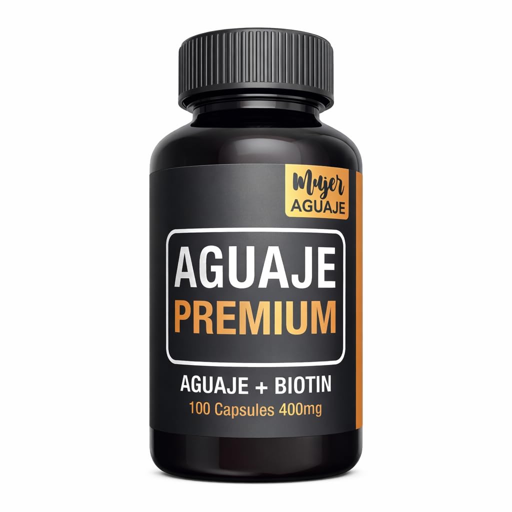 | Aguaje Premium with Biotin 10,000 mcg | High Potency Peruvian Formula | Hair, Skin and Women's Natural Beauty Support.