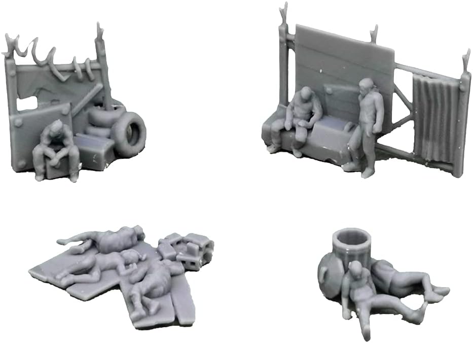 Outland Models Model Autos Diorama Homeless People Figure Set 1:64 S Scale