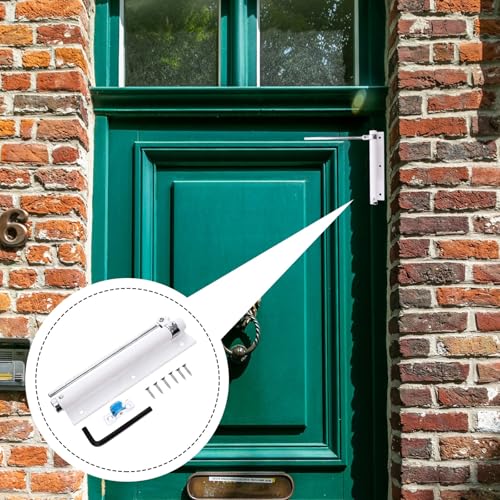 Cierrapuertas automático ajustable de acero inoxidable para puertas de madera y metal 8