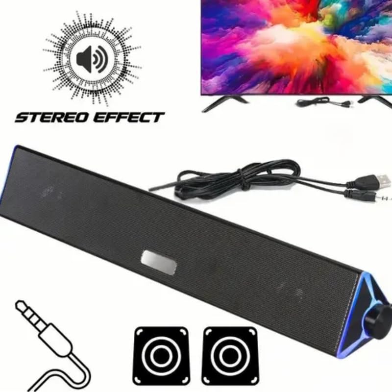 Image of Drumstone 𝟏𝟓-𝐘𝐞𝐚𝐫 𝐖𝐚𝐫𝐫𝐚𝐧𝐭𝐲 USB Wired Desktop Speaker | 6W Mini Stereo PC /Laptop Audio with Crystal Clear Sound - Compact Powerful Audio Gift for Office, Gamers & Home Workspace