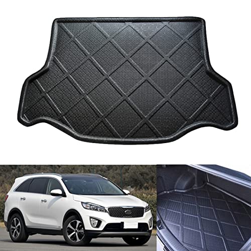1Pcs Black Color Car Mat Car Boot Mat Cargo Mat Trunk Cargo Liner Floor Mat For Kia Sorento 5-Seater 2015 2016 2017 2018 2019 2020 2021 2022 2023 #TOP18